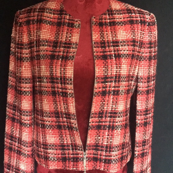 Rena Rowan Plaid Tweed Jacket - Picture 2 of 16